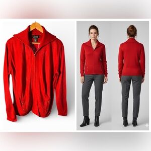 Jenny Red Zip-Up Hoodie